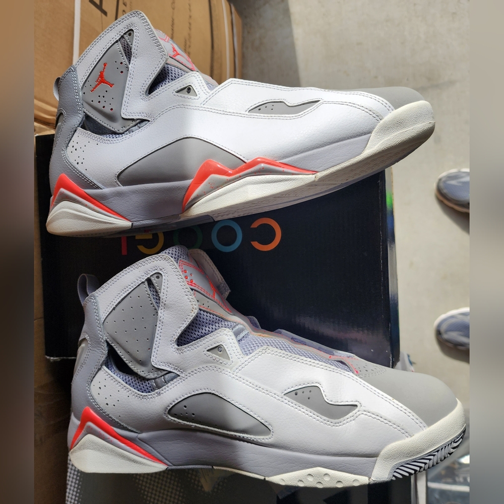 Jordan True Flight, Size: 12, Color: White/Infrared/Grey